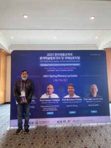 Dr. Moniruzzaman attended the KSBB Spring Meeting and International Symposium April 2021