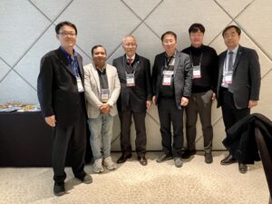 Prof. Min and Dr. Moniruzzaman at GNRS 2023, Seoul, South Korea, Dec 2023